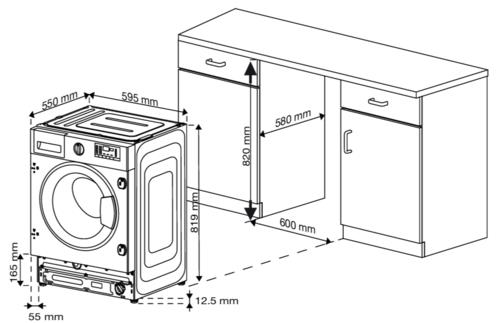 Встраиваемая стиральная машина Hotpoint WBIH 8490 VWB